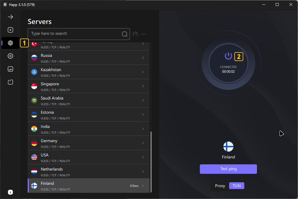 Подключение